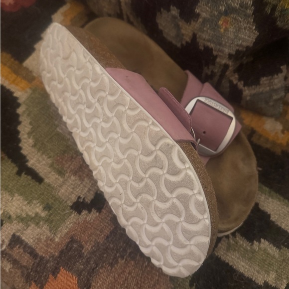 Birkenstock Madrid Large Buckle- Neutral Pink Suede - Picture 2 of 5